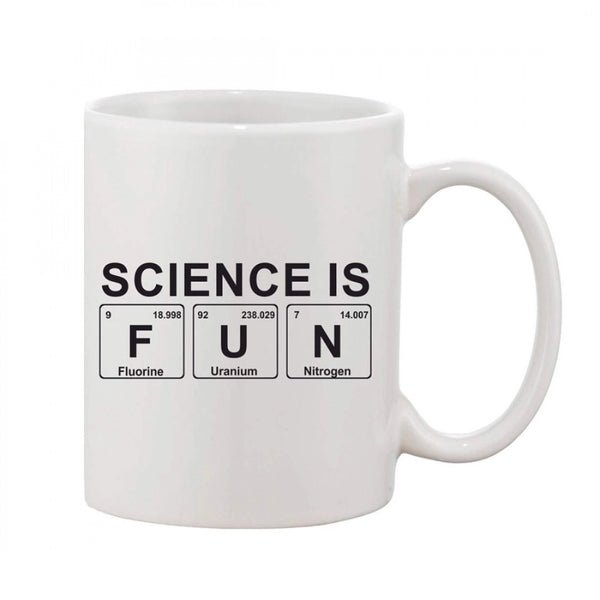 Printed Ceramic Coffee Mug - 1 Pieces, White, 11oz