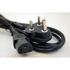 Supreme Quality 1.2 Meter 3Pin Power Cord for Computer Monitor Desktop, Printer, UPS, SMPS, Scanner (Black)