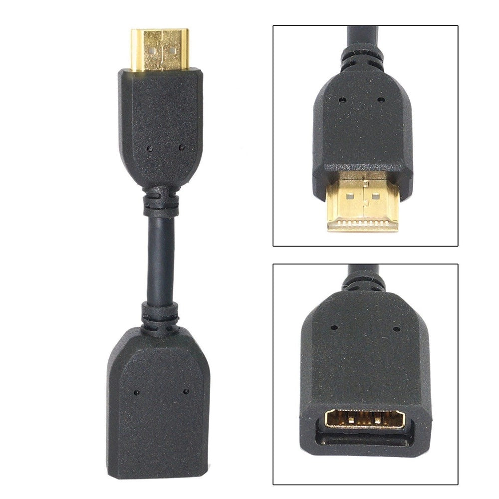 Male to Female HDMI Cables 0.1 (Black)