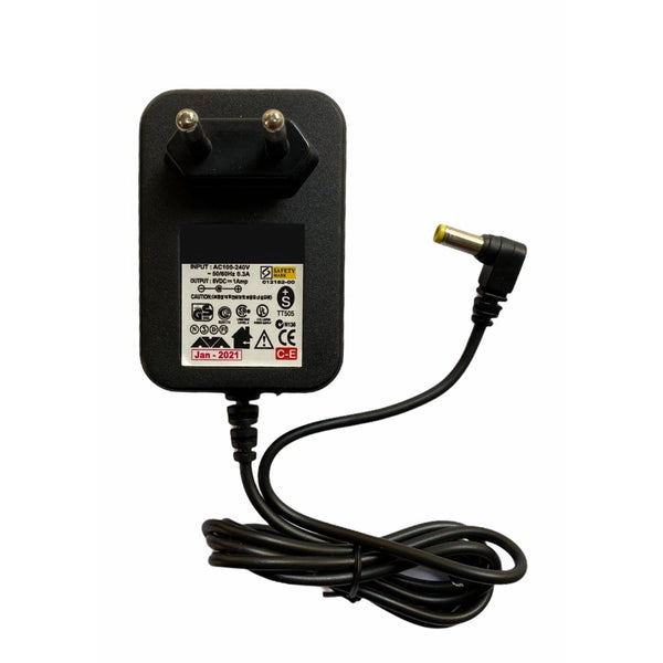 6V 1A Power Adapter, Power Supply AC Input 100 240 V and Output 6V 1A for Set Top Box_DTH Box, CCTV System, Router, Other Electronics And IT Gadgets with DC Pin (Black)