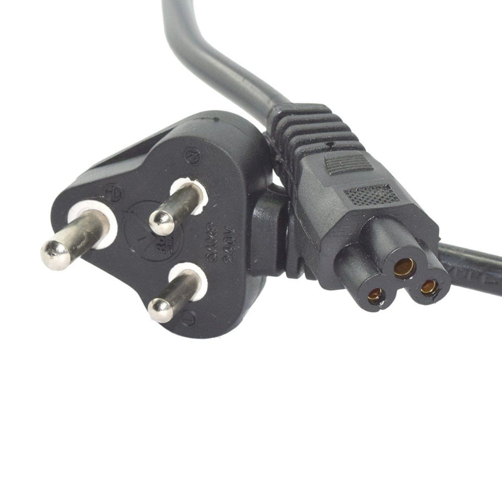 Supreme Quality 1.2 Meter 3Pin Power Cord for Laptop (Black)