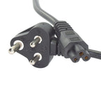 Supreme Quality 1.2 Meter 3Pin Power Cord for Laptop (Black)