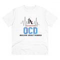 Men's PC Cotton Cricket Design Printed T Shirt (Color: White, Thread Count: 180GSM)