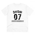 Men's PC Cotton Cricket Design Printed T Shirt (Color: White, Thread Count: 180GSM)