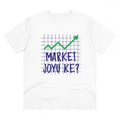 Men's PC Cotton Market Joyu Che Printed T Shirt (Color: White, Thread Count: 180GSM)