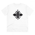 Men's PC Cotton Telugu Desing Printed T Shirt (Color: White, Thread Count: 180GSM)