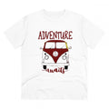 Men's PC Cotton Explore The Unseen Printed T Shirt (Color: White, Thread Count: 180GSM)