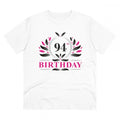 Men's PC Cotton 94th Birthday Printed T Shirt (Color: White, Thread Count: 180GSM)