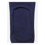 5 Pairs Unisex Casual Cotton Blended Solid No-show Socks (Navy)