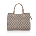 Women's Faux Leather Printed Handbag (Hilver)