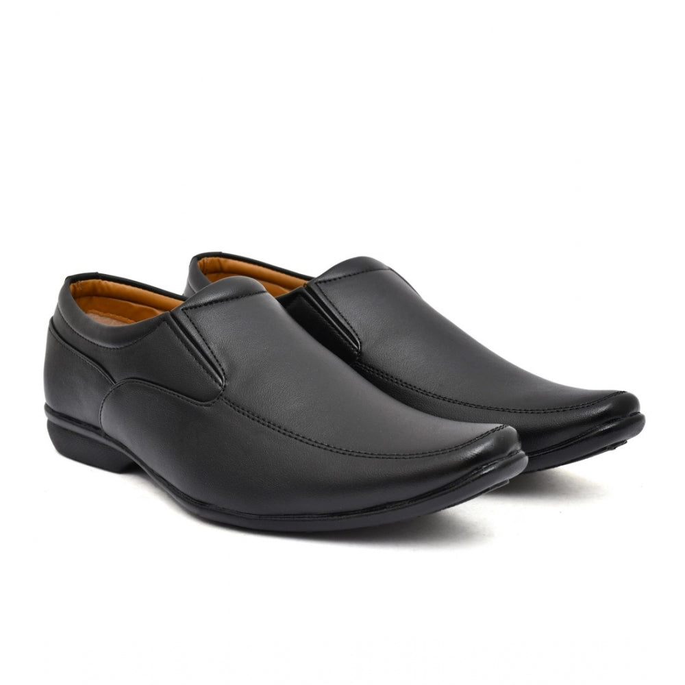 Men's Faux Leather Formal Shoes (Black)