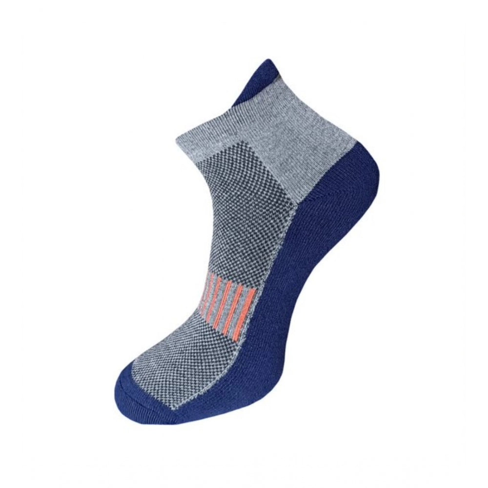 3_Pair Set Unisex Casual Cotton Printed Ankle Length Socks (Multicolor)