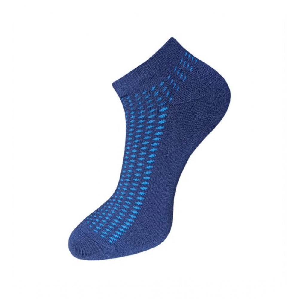 3_Pair Set Unisex Casual Cotton Printed Ankle Length Socks (Multicolor)