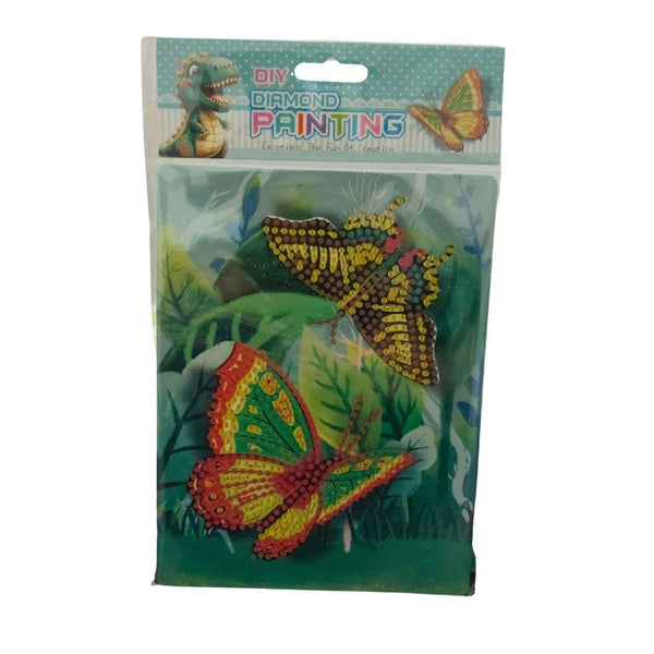 Pack Of_2 Diamond Painting Kit - Butterfly |   Cardboard  |   Stationery | 2+ Years