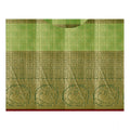 Women's Jacquard Woven Saree With Unstitched Blouse 5.5Mtr (Green)