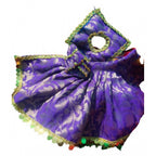 Laddu Gopal Silk Dress Size: 0 To 6 (Blue)
