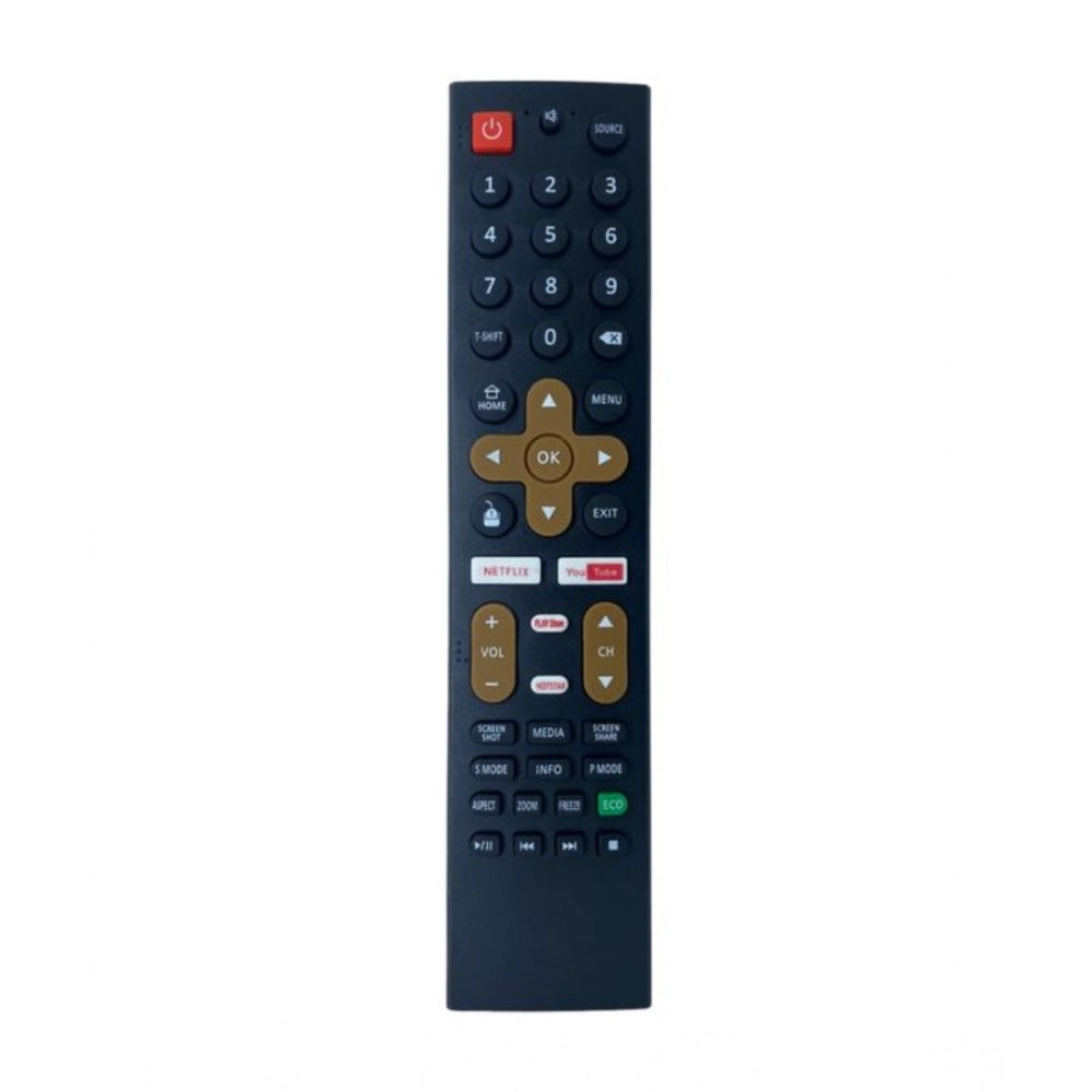 Smart TV Remote No. 1089 with Netflix - YouTube Functions- Compatible-Replacement for Treeview Smart TV LCD-LED Remote Control (Black)