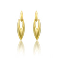 Women's brassNew Gold Tone Polish Mini Office Earrings (Gold Plated)