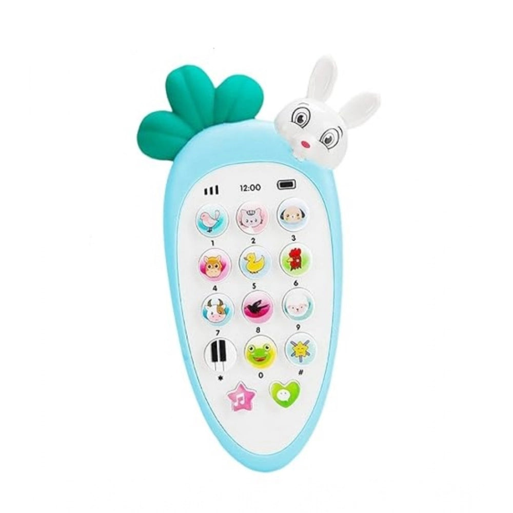 Plastic Rabit Mobile Phone Toy For Kids With Music And Light Early Educational Smart Phone (Multicolor )