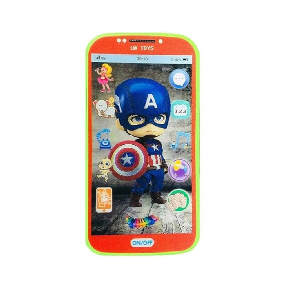 Plastic Mobile Smartphone With Touch Screen And Multiple Sound Effects (Multicolor )