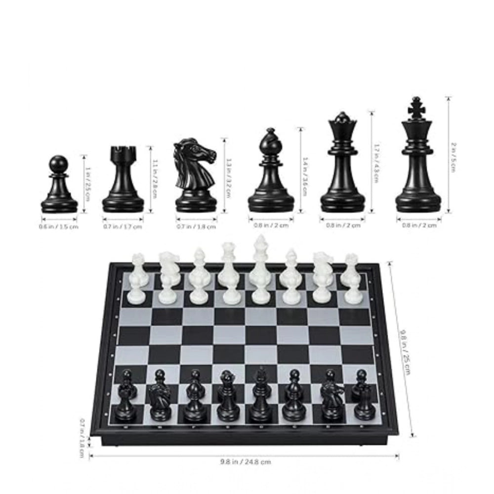 Plastic Chess Board Game For Kids And Adults (Multicolor )