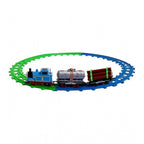 Plastic Thomas Express Train 11Pcs Toy Set With Tracks (Multicolor)