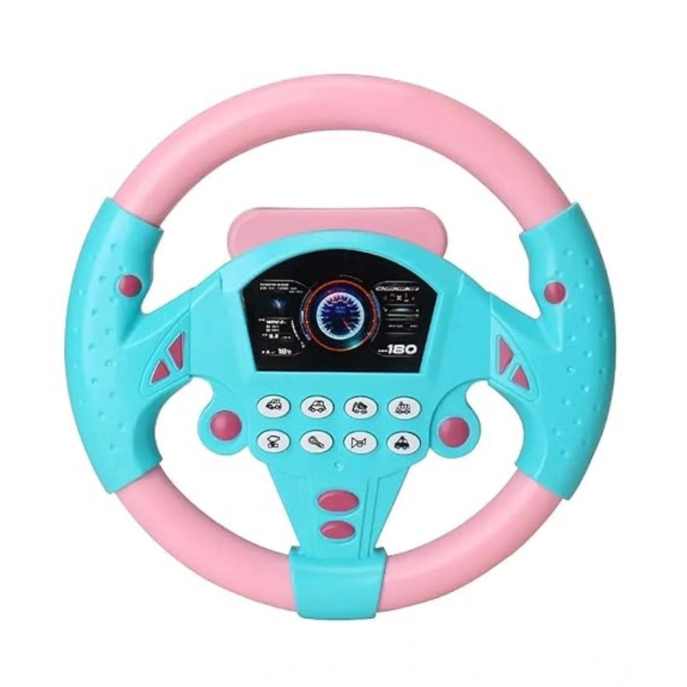 Plastic Steering Wheel Driving Controller Toy (Multicolor)