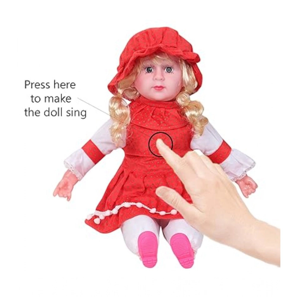 Plastic Singing Songs And Poem Baby Girl Doll (Multicolor )