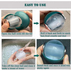 Plastic Remover Sticky Ball for Clothes Gel Lint Roller (Maroon)
