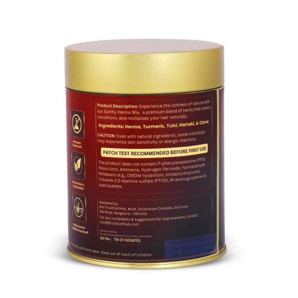 Women's Vixa Naturals Dark Brown Mix Hair Color | Henna Powder for Hair | Natural Black Herbal Hair Dye | Organic Mehndi with Indigo, Tulsi, Baheda &amp; Thankuni | 25g x 8