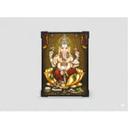 Wooden Lord Ganesha Table Top Devotional Player (Multicolor)