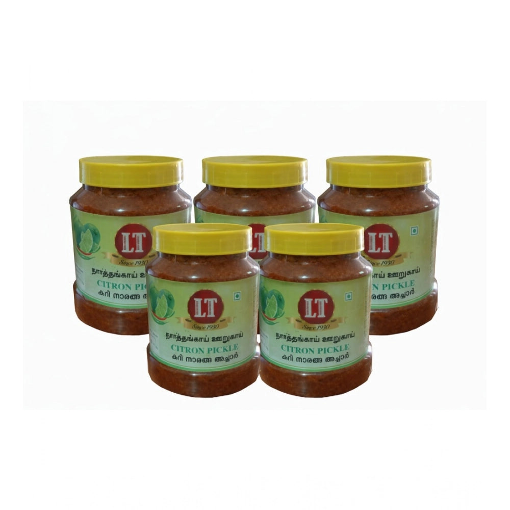 Pack of_5 100GM LT Citron Pickle Traditional Digestive Side Dish (Red)