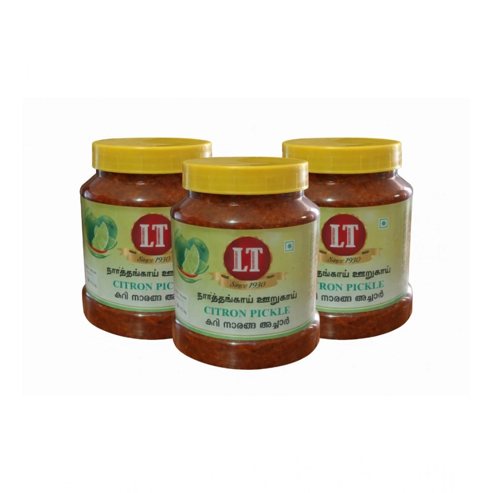 Pack of_3 300GM LT Citron Pickle Traditional Digestive Side Dish (Red)