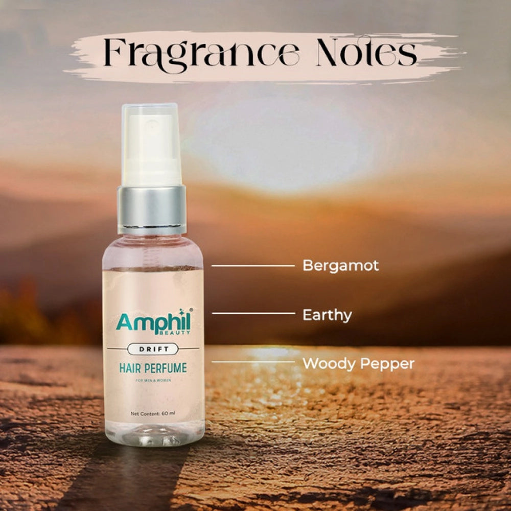 Amphil beauty Drift Unisex Hair perfume 60 ml | Alcohol Free | Water Based | Paraben Free