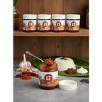 Pack of_5 100GM LT Garlic Pickle Traditional Digestive Side Dish (Red)