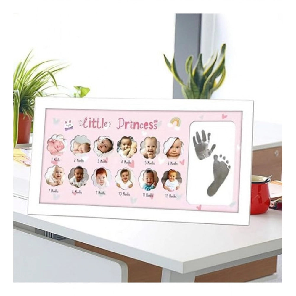 Acrylic Footprint Hand Printbaby Photo Frame Ink Pad Photo Frame (Multicolor)