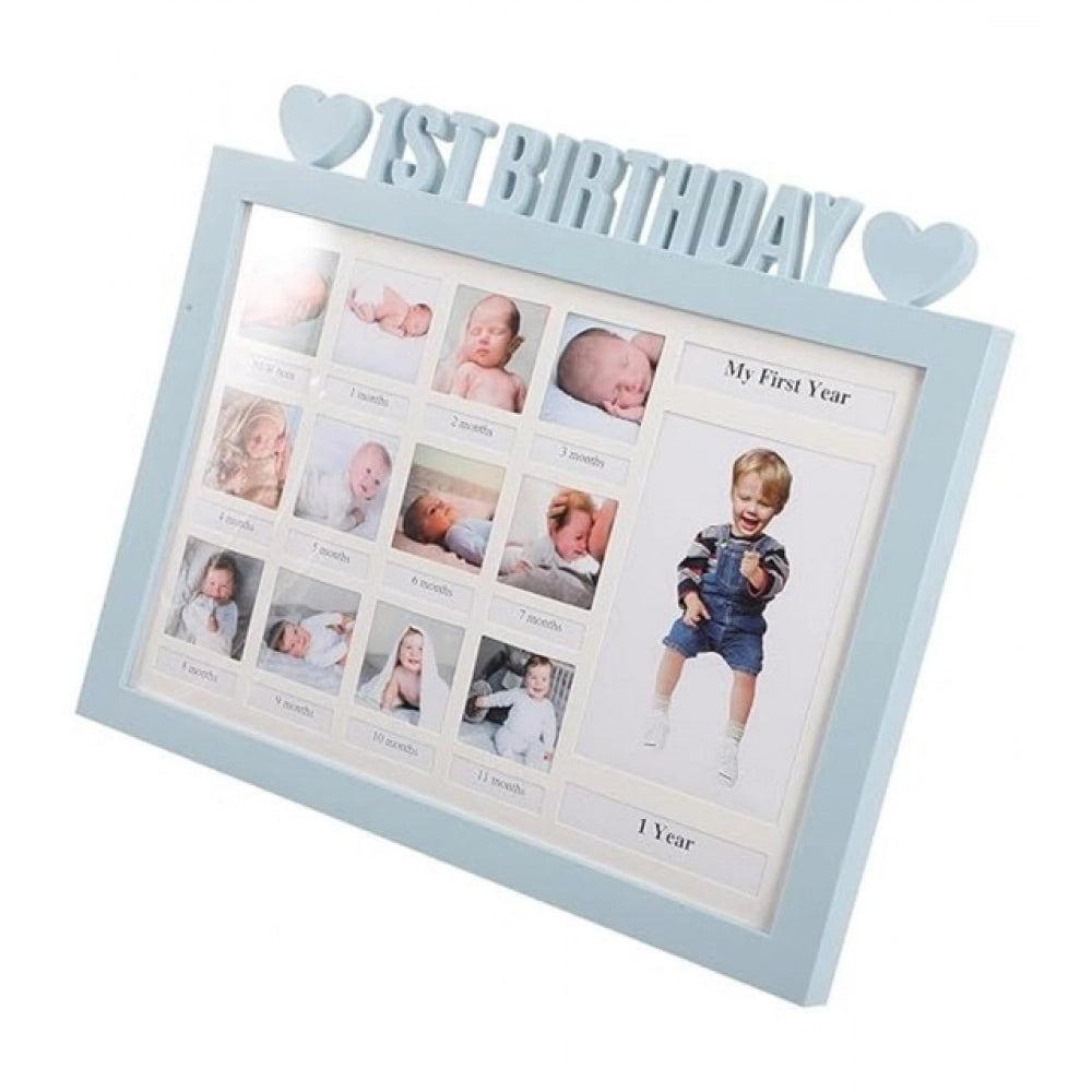Acrylic First Year Baby Photo Frame (Multicolor)