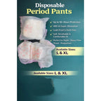 Pack of_10 Pcs Cotton Disposable Lady Period Pants Sanitary Napkin (White)