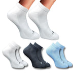 Pack of 3 Unisex Bamboo Blend Solid Low Cut Socks (Multicolor)