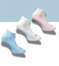 Pack of 3 Unisex Bamboo Blend Solid Low Cut Socks (Multicolor)