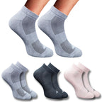 Pack of 3 Unisex Bamboo Blend Solid Low Cut Socks (Multicolor)