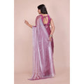 Women's Jimmy choo Embellished Bollywood Saree With Unstitched Blouse 5.5Mtr (Magenta)