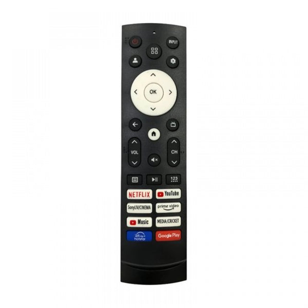 Remote No. 1256 (No Voice), Compatible for Hisense Smart TV LCD/LED Remote Control (Exactly Same Remote Will Only Work)