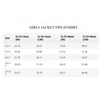 Girl's Polyester Printed Long Sleeves Bomber Jacket (White-Blue)
