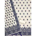 Women's Banarasi Silk Printed Unstitched Salwar Suit Material With Dupatta (Navy Blue, 3Mtrs)