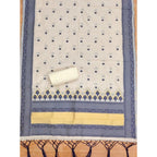 Women's Banarasi Silk Printed Unstitched Salwar Suit Material With Dupatta (Navy Blue, 3Mtrs)