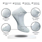 3_Pair Set Unisex Casual Cotton Printed Low Cut Socks (Multicolor)