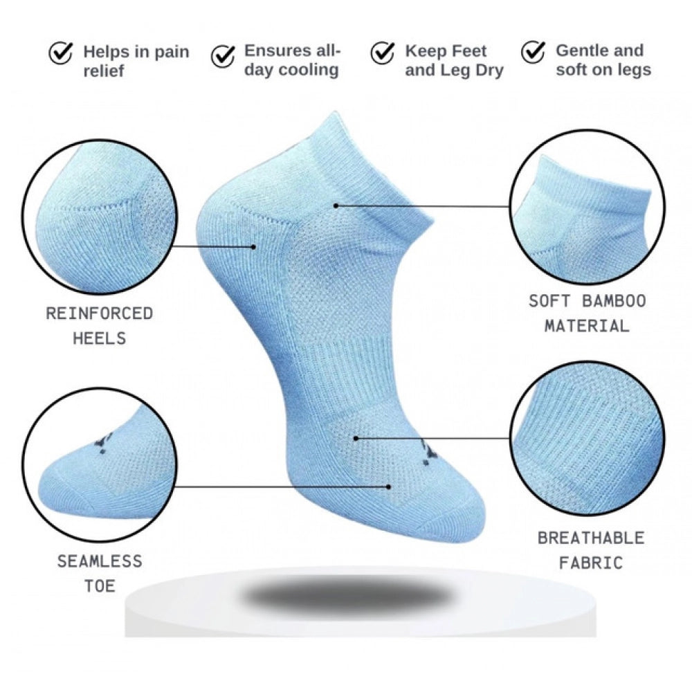 3_Pair Set Unisex Casual Cotton Printed Low Cut Socks (Multicolor)