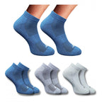 3_Pair Set Unisex Casual Cotton Printed Low Cut Socks (Multicolor)