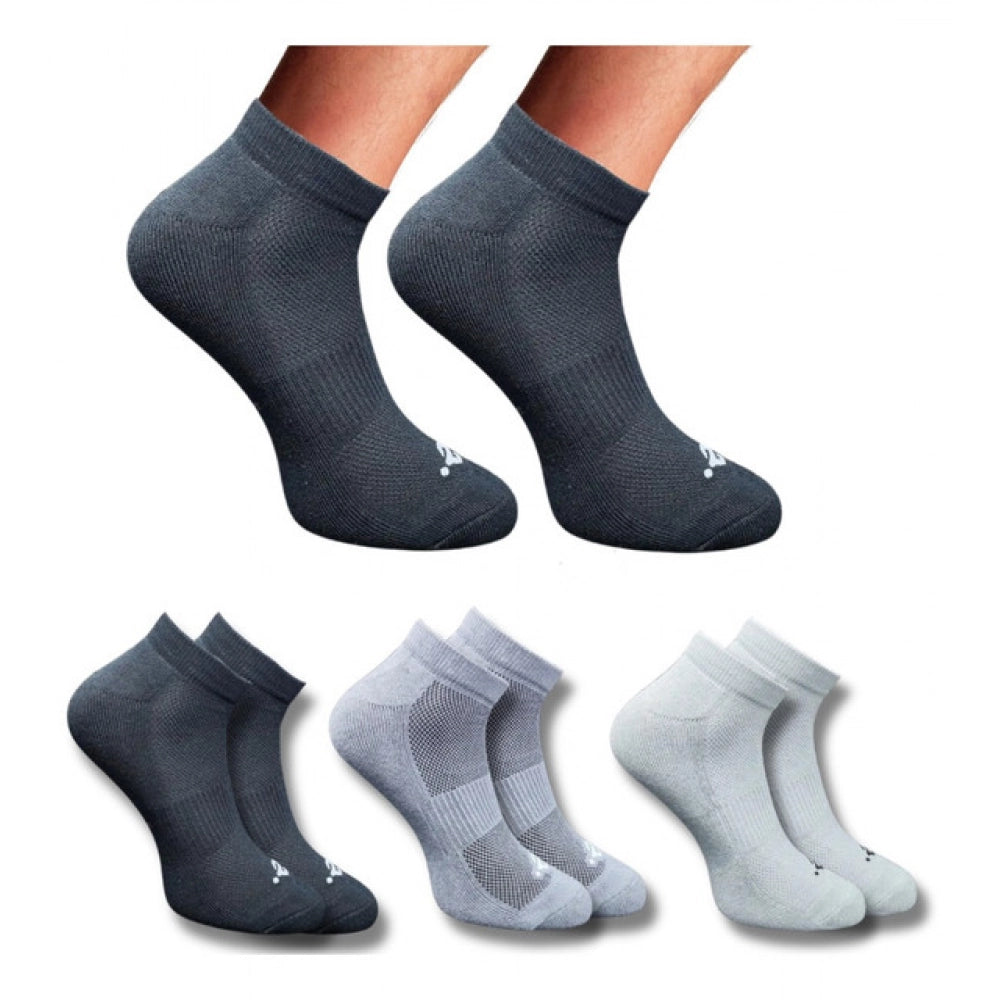 3_Pair Set Unisex Casual Cotton Printed Low Cut Socks (Multicolor)
